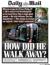 Daily Mail () Newspaper Front Page for 18 January 2019