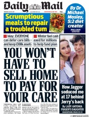 Daily Mail () Newspaper Front Page for 18 May 2017