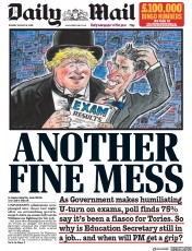 Daily Mail () Newspaper Front Page for 18 August 2020