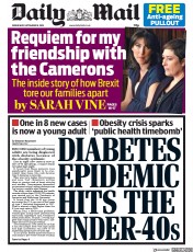 Daily Mail () Newspaper Front Page for 18 September 2019
