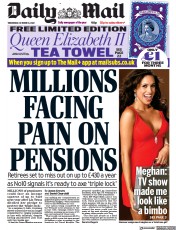 Daily Mail () Newspaper Front Page for 19 October 2022