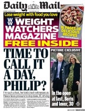 Daily Mail () Newspaper Front Page for 19 January 2019