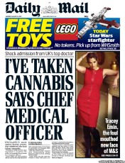 Daily Mail () Newspaper Front Page for 19 August 2013