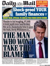 Daily Mail () Newspaper Front Page for 19 August 2020