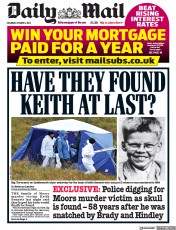Daily Mail () Newspaper Front Page for 1 October 2022