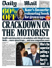 Daily Mail () Newspaper Front Page for 1 December 2016