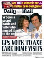 Daily Mail () Newspaper Front Page for 1 February 2016