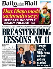 Daily Mail () Newspaper Front Page for 1 August 2017