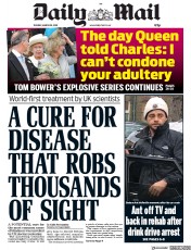 Daily Mail () Newspaper Front Page for 20 March 2018