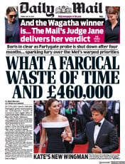 Daily Mail () Newspaper Front Page for 20 May 2022
