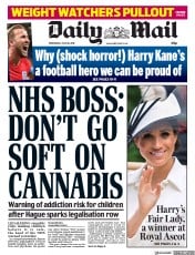 Daily Mail () Newspaper Front Page for 20 June 2018