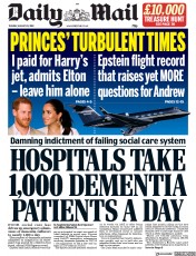 Daily Mail () Newspaper Front Page for 20 August 2019