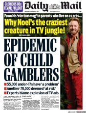 Daily Mail () Newspaper Front Page for 21 November 2018