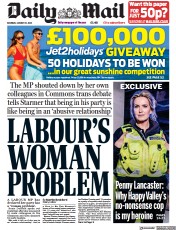 Daily Mail () Newspaper Front Page for 21 January 2023