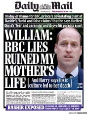Daily Mail () Newspaper Front Page for 21 May 2021