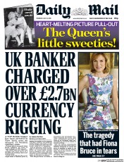 Daily Mail () Newspaper Front Page for 21 July 2016