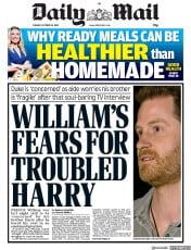 Daily Mail () Newspaper Front Page for 22 October 2019