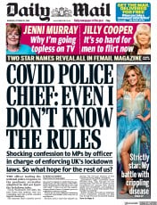 Daily Mail () Newspaper Front Page for 22 October 2020