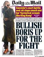Daily Mail () Newspaper Front Page for 22 March 2023