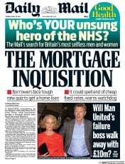 Daily Mail () Newspaper Front Page for 22 April 2014