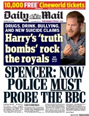 Daily Mail () Newspaper Front Page for 22 May 2021