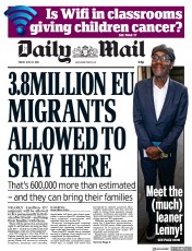 Daily Mail () Newspaper Front Page for 22 June 2018