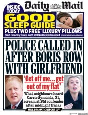 Daily Mail () Newspaper Front Page for 22 June 2019