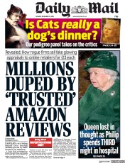 Daily Mail () Newspaper Front Page for 23 December 2019