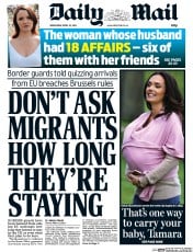 Daily Mail () Newspaper Front Page for 23 April 2014