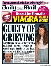 Daily Mail () Newspaper Front Page for 23 June 2015