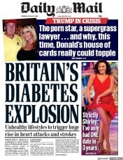 Daily Mail () Newspaper Front Page for 23 August 2018