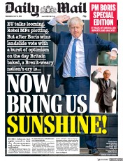 Daily Mail () Newspaper Front Page for 24 July 2019