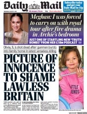 Daily Mail () Newspaper Front Page for 24 August 2022