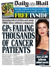 Daily Mail () Newspaper Front Page for 25 April 2017