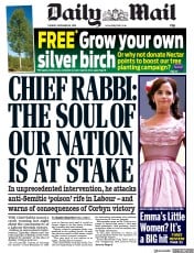 Daily Mail () Newspaper Front Page for 26 November 2019