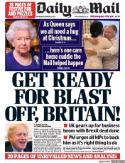 Daily Mail () Newspaper Front Page for 26 December 2020