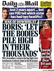 Daily Mail () Newspaper Front Page for 26 April 2021