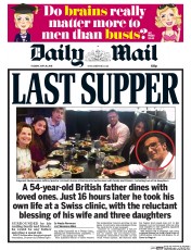 Daily Mail () Newspaper Front Page for 26 May 2015