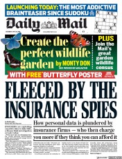 Daily Mail () Newspaper Front Page for 26 May 2018