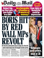 Daily Mail () Newspaper Front Page for 27 October 2020