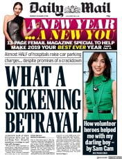 Daily Mail () Newspaper Front Page for 27 December 2018