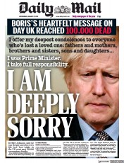 Daily Mail () Newspaper Front Page for 27 January 2021