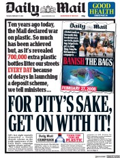 Daily Mail () Newspaper Front Page for 27 February 2018