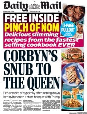 Daily Mail () Newspaper Front Page for 27 April 2019