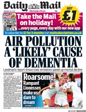Daily Mail () Newspaper Front Page for 27 July 2022