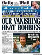 Daily Mail () Newspaper Front Page for 28 December 2017