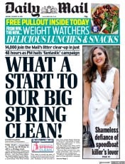 Daily Mail () Newspaper Front Page for 28 January 2019