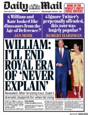 Daily Mail () Newspaper Front Page for 28 March 2022