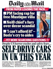 Daily Mail () Newspaper Front Page for 28 April 2021