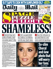 Daily Mail () Newspaper Front Page for 28 July 2015